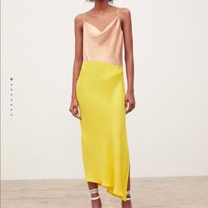 ZARA two tone maxi slip dress, NWT